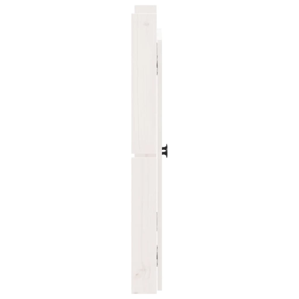 vidaXL Portes de cuisine d'extérieur blanc 50x9x82 cm bois pin massif