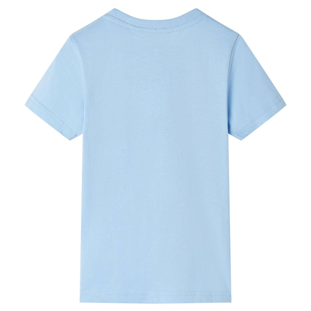 T-shirt pour enfants avec manches courtes bleu clair 104