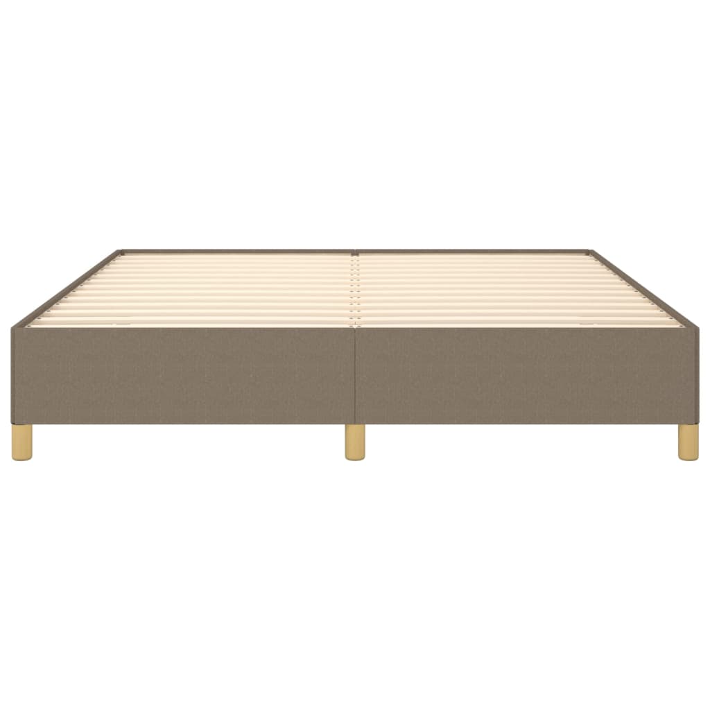 vidaXL Cadre de lit sans matelas taupe 160x200 cm tissu