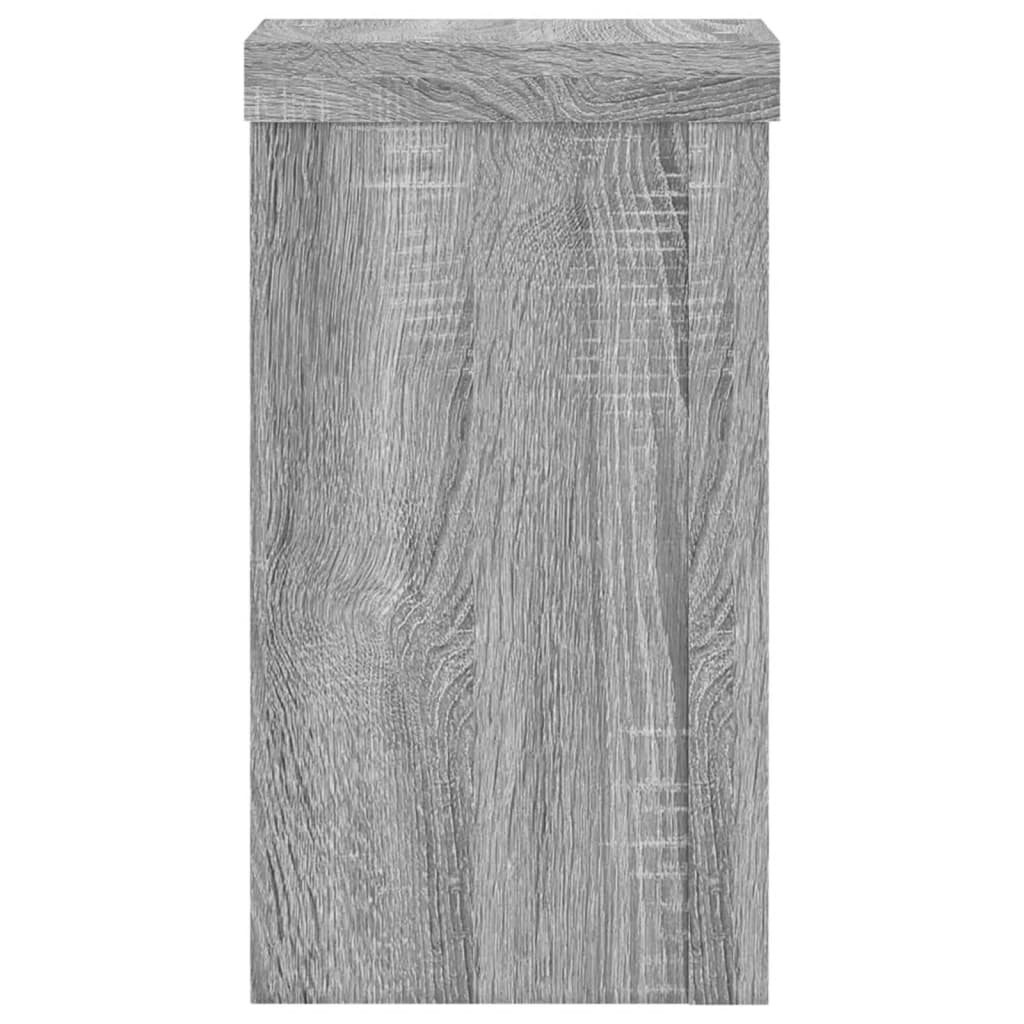 vidaXL Supports pour plantes 2 pcs sonoma gris bois d'ingénierie