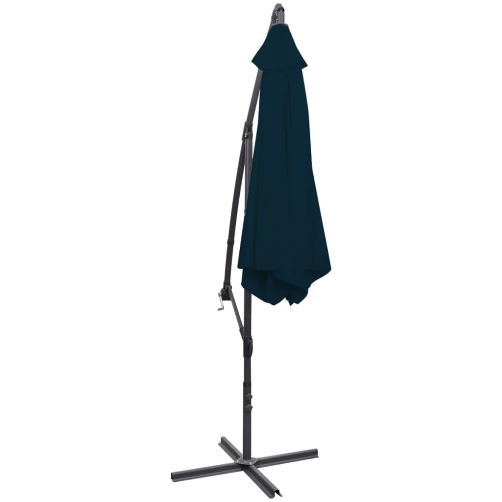 vidaXL Parasol de jardin en porte-à-faux 3 m bleu