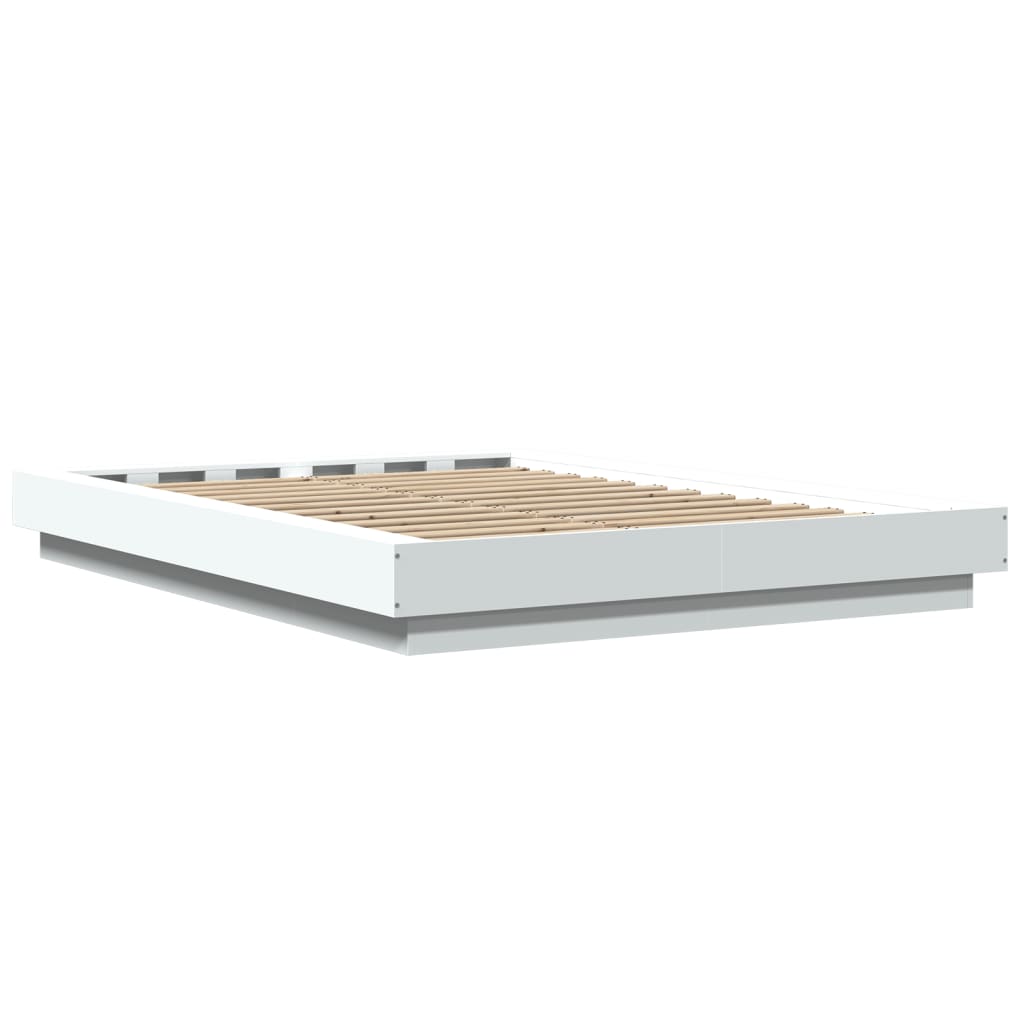 vidaXL Cadre de lit sans matelas blanc 120x190 cm