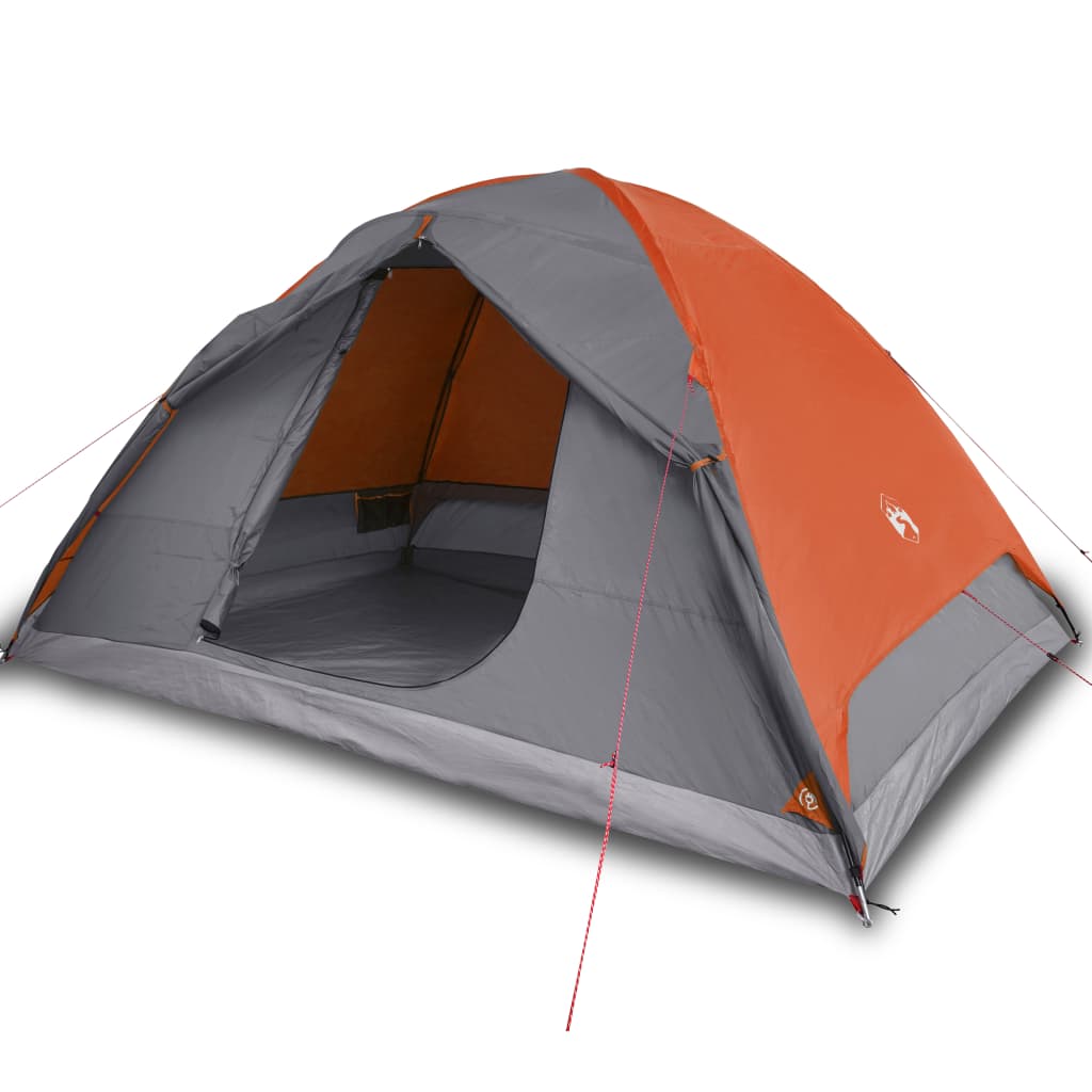 vidaXL Tente de camping à dôme 6 personnes orange imperméable