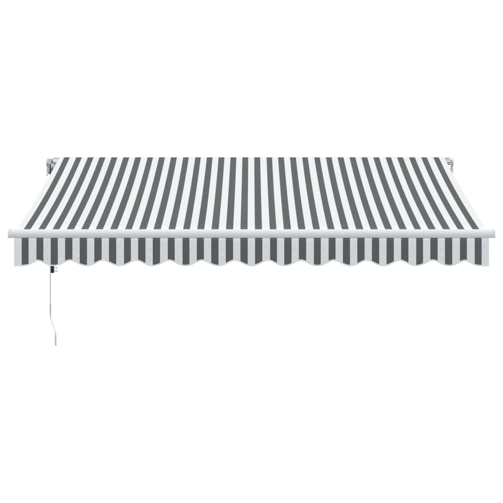 vidaXL Auvent rétractable automatique anthracite et blanc 350x250 cm