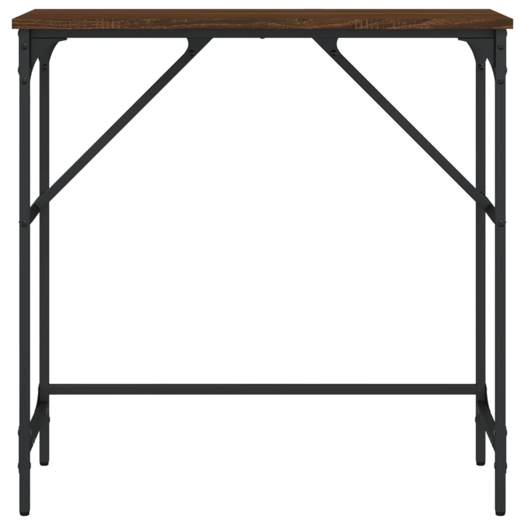 vidaXL Table console chêne marron 75x32x75 cm bois d'ingénierie