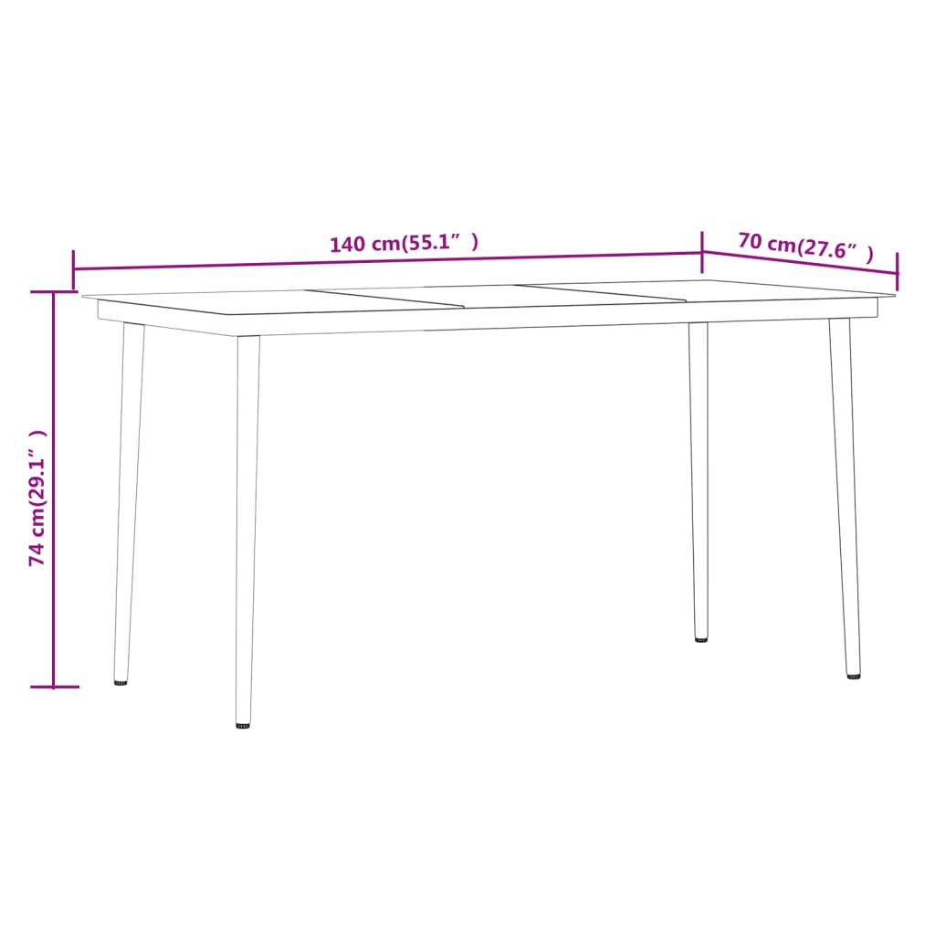 vidaXL Ensemble à manger de jardin avec coussins 5 pcs Gris