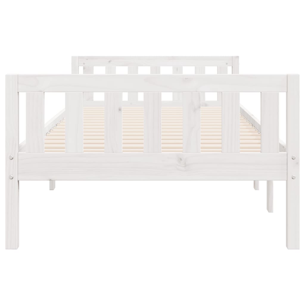 vidaXL Lit pour enfants sans matelas blanc 75x190cm bois de pin massif