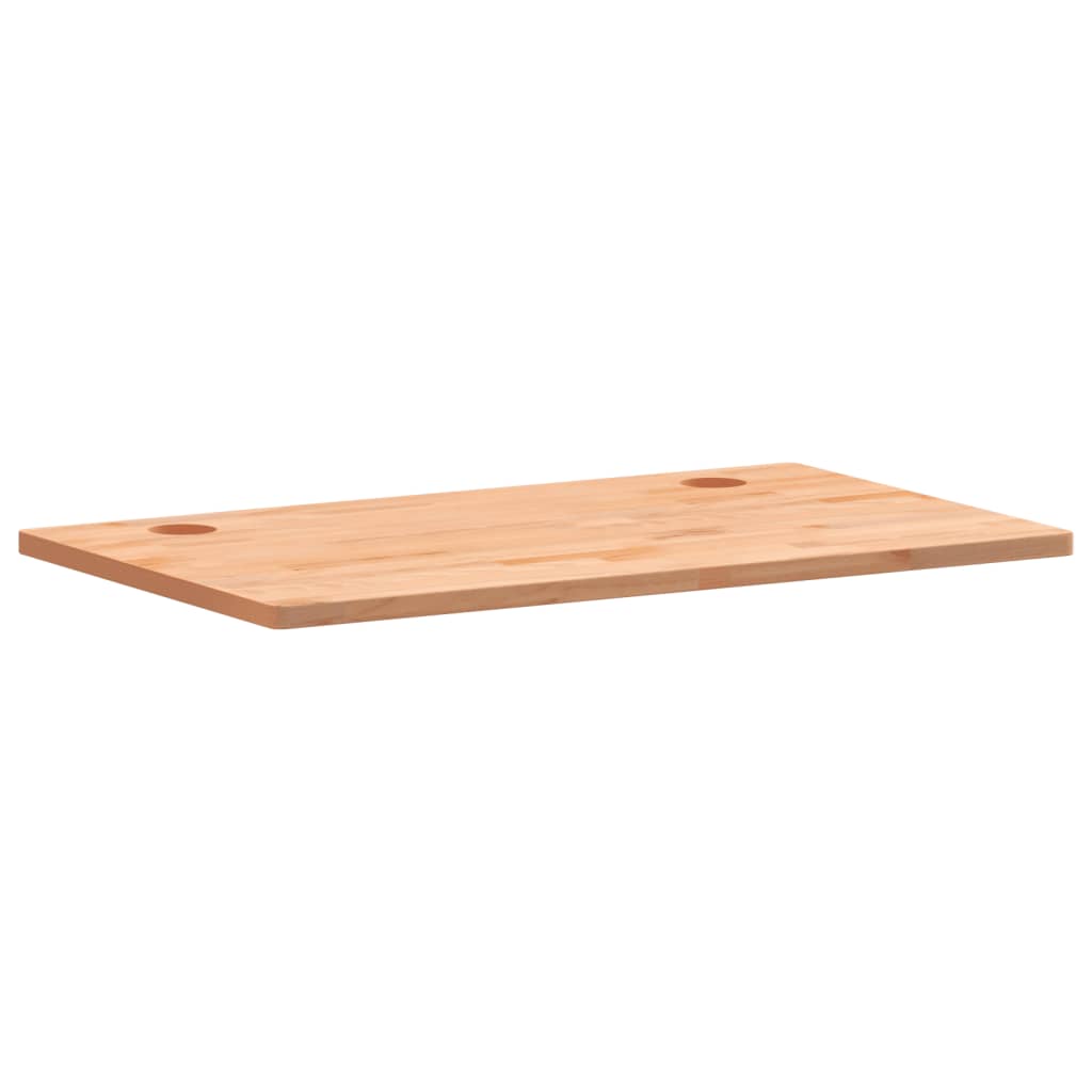 vidaXL Dessus de bureau 100x60x2,5 cm bois massif de hêtre