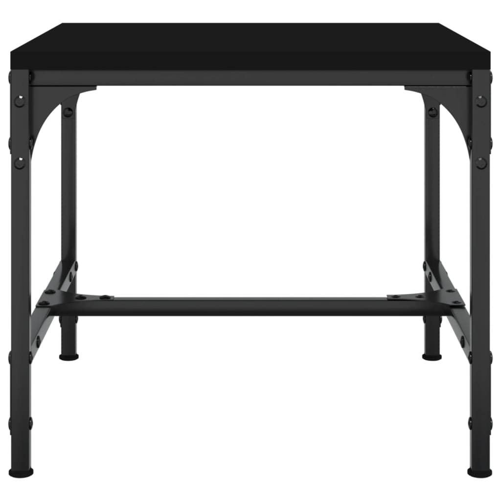 vidaXL Tables d'appoint 2 pcs Noir 40x40x35 cm Bois d'ingénierie