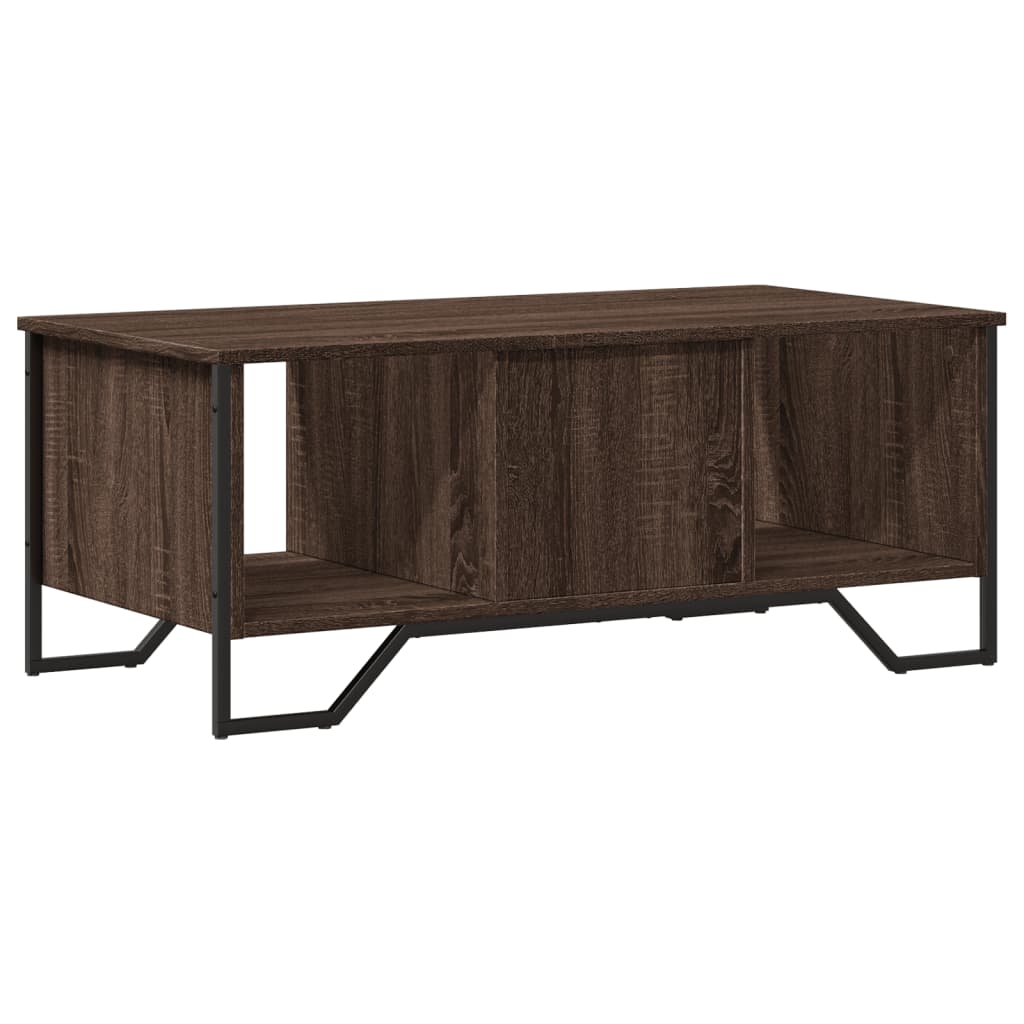 vidaXL Table basse chêne marron 100x51x40 cm bois d'ingénierie