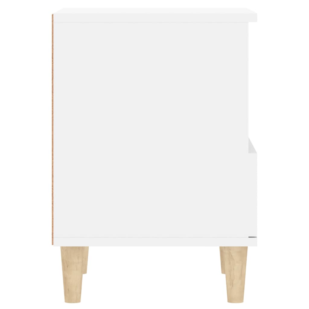 vidaXL Tables de chevet 2 pcs Blanc 40x35x50 cm