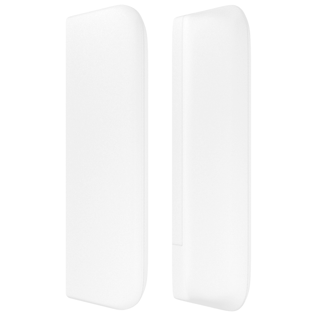 vidaXL Sommier à lattes de lit avec matelas Blanc 140x200cm Similicuir