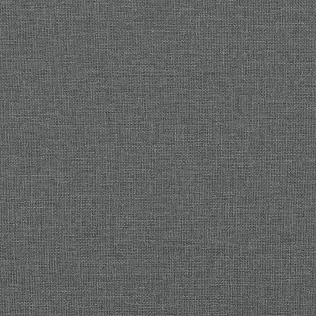 vidaXL Ensemble de canapés 2 pcs coussins gris foncé tissu