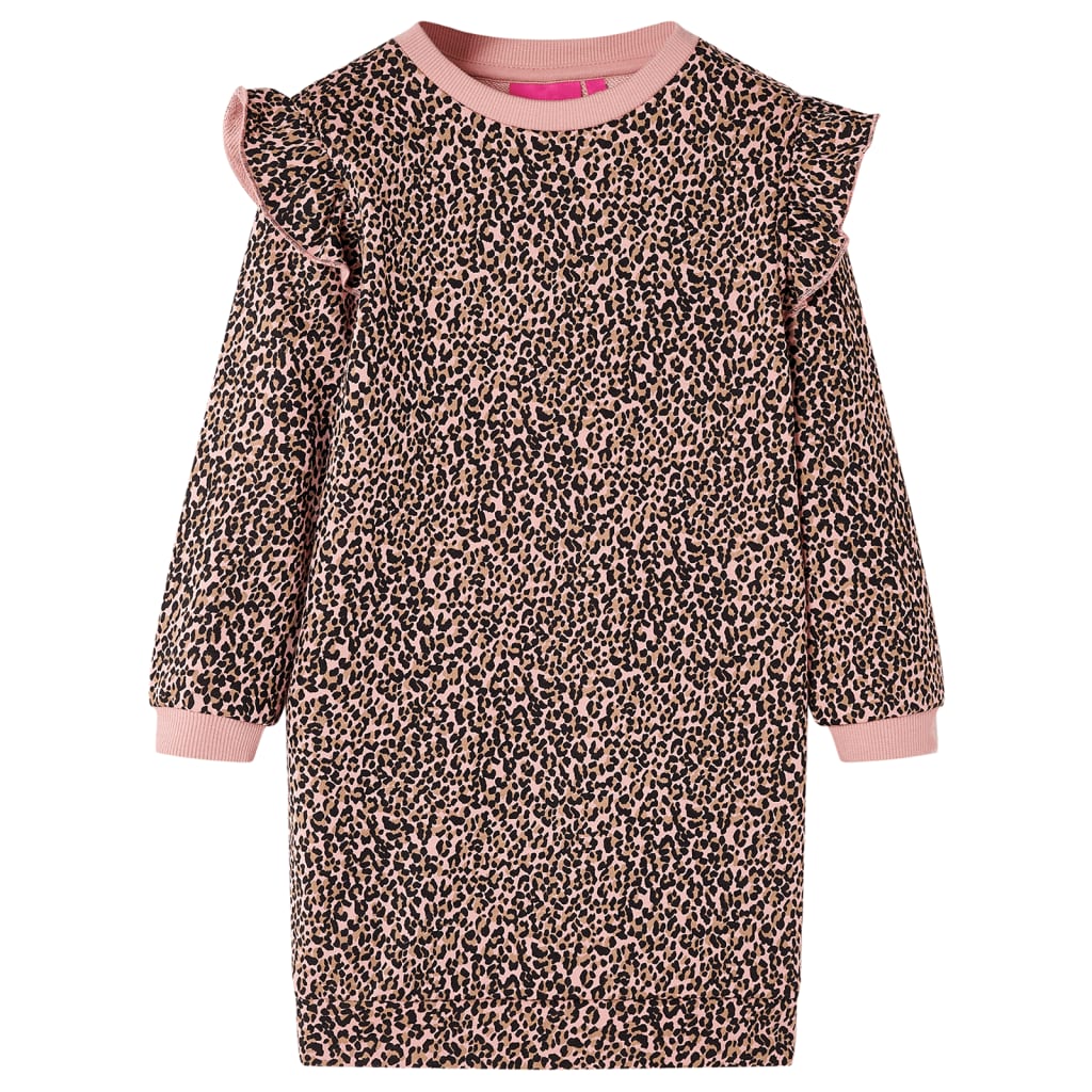 Robe sweatshirt pour enfants rose moyen 116