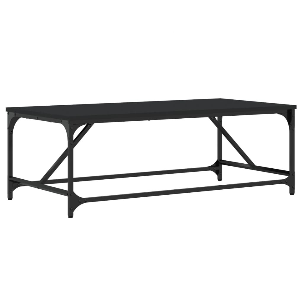 vidaXL Table basse Noir 100x50x35 cm Bois d'ingénierie