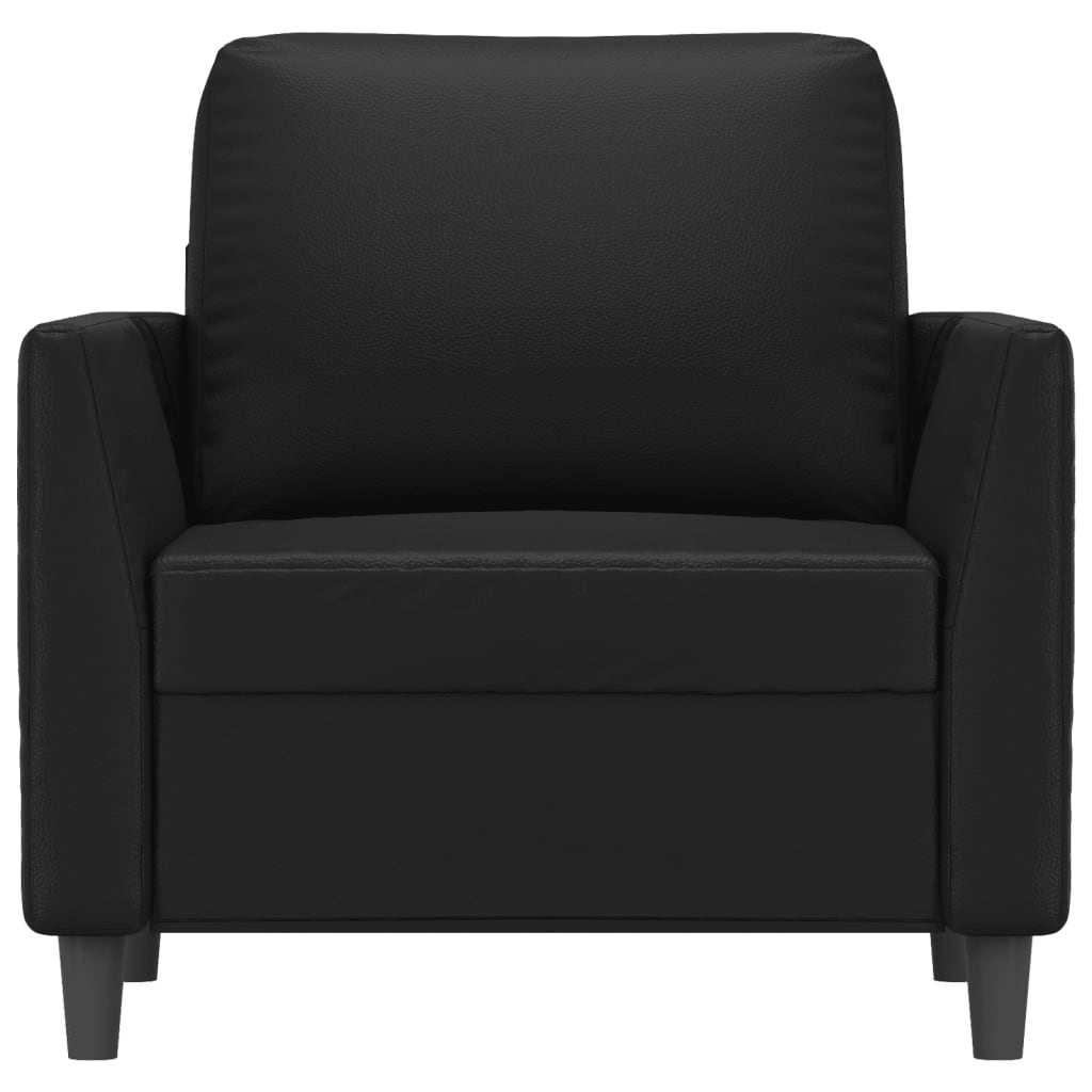 vidaXL Fauteuil Noir 60 cm Similicuir