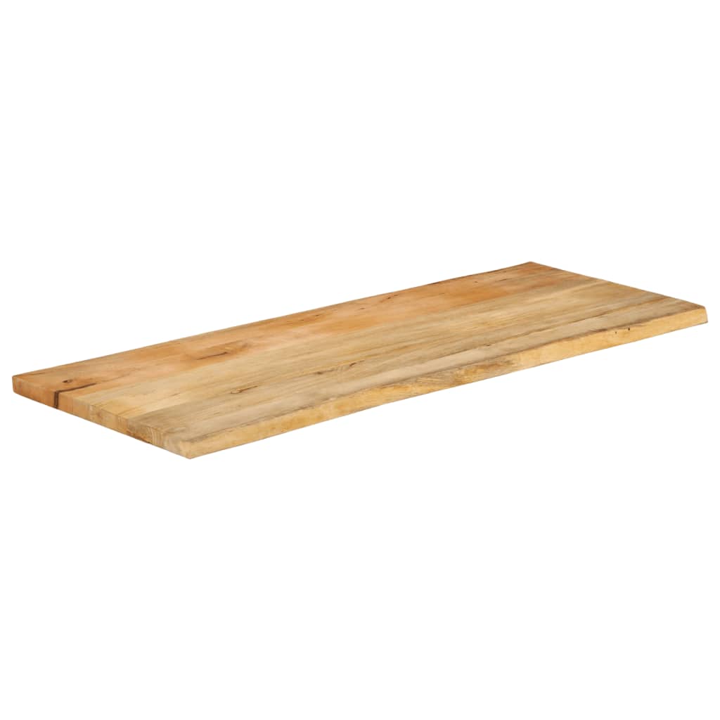 vidaXL Dessus de table 140x60x3,8 cm bord vivant bois massif manguier