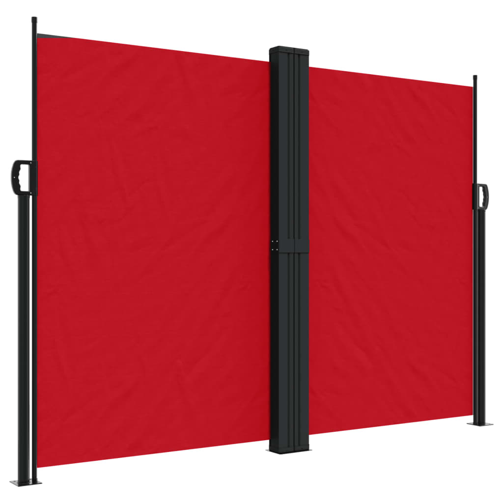 vidaXL Auvent latéral rétractable rouge 180x1000 cm