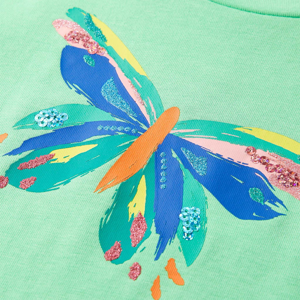 T-shirt pour enfants vert clair 92