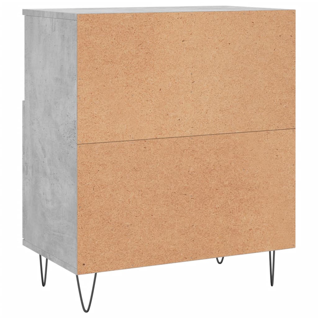 vidaXL Buffet Gris béton 60x35x70 cm Bois d'ingénierie