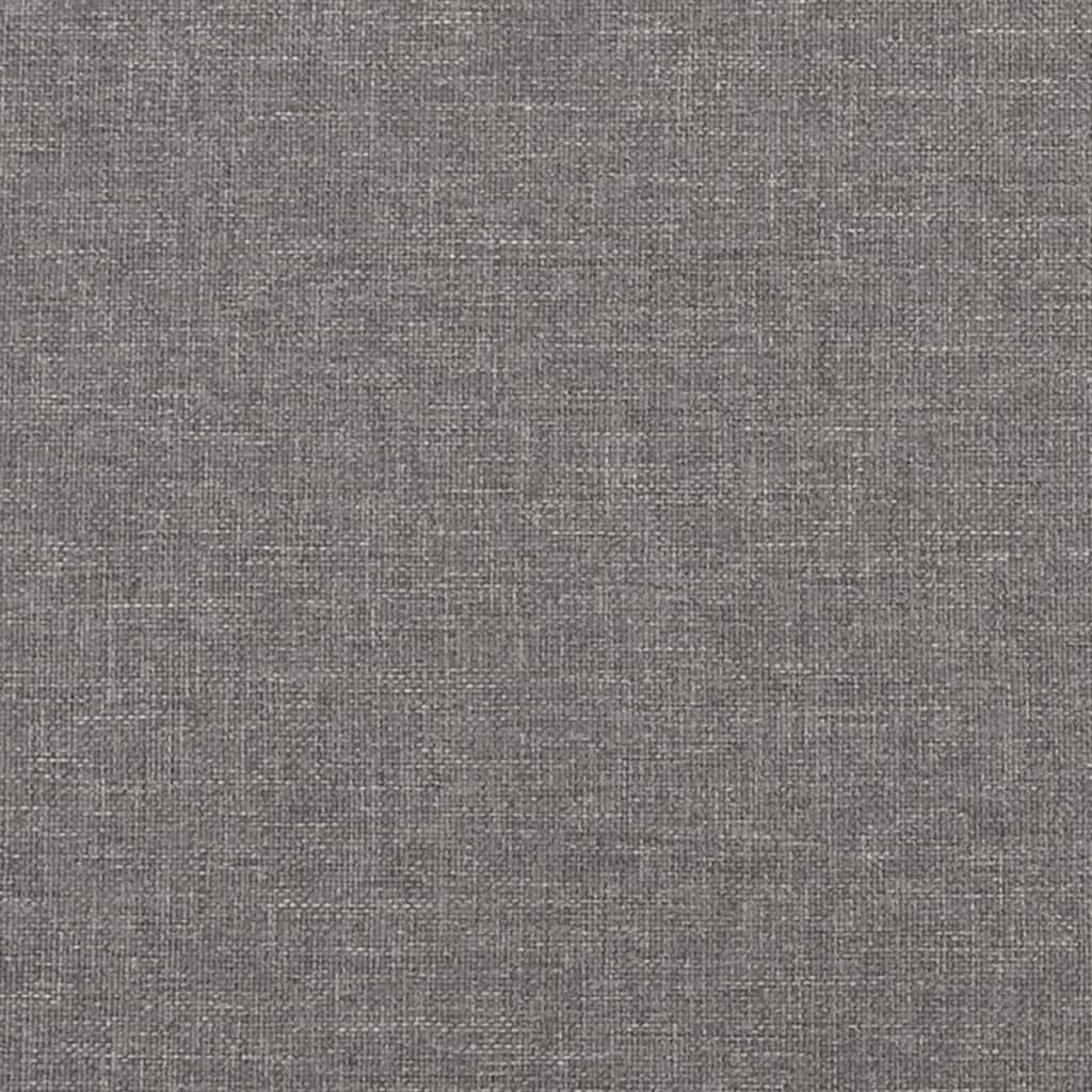 vidaXL Canapé 3 places et oreillers et coussins Gris clair 210cm Tissu