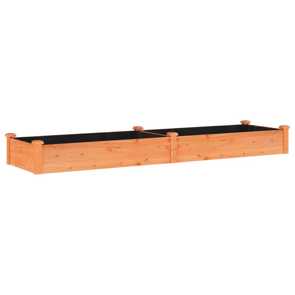 vidaXL Lit surélevé de jardin doublure 240x60x25 cm bois massif sapin