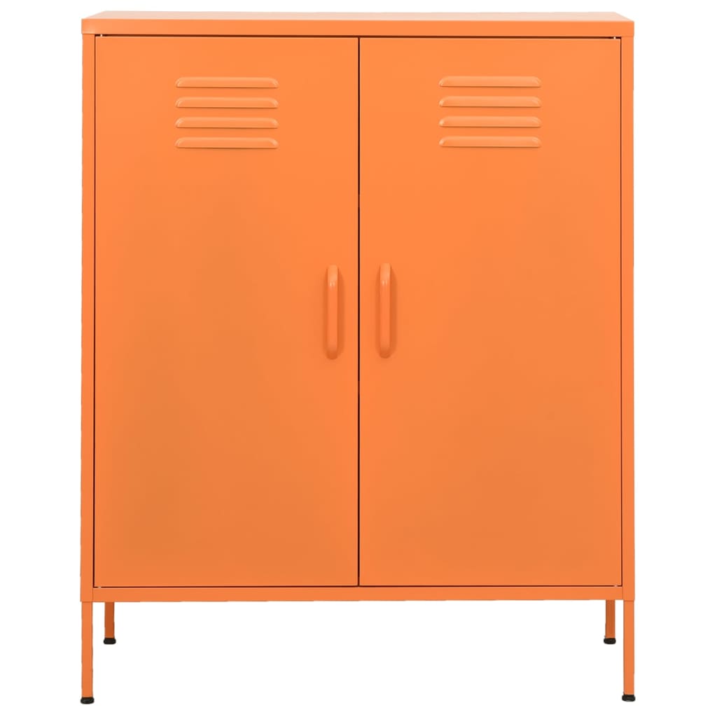 vidaXL Armoire de rangement Orange 80x35x101,5 cm Acier