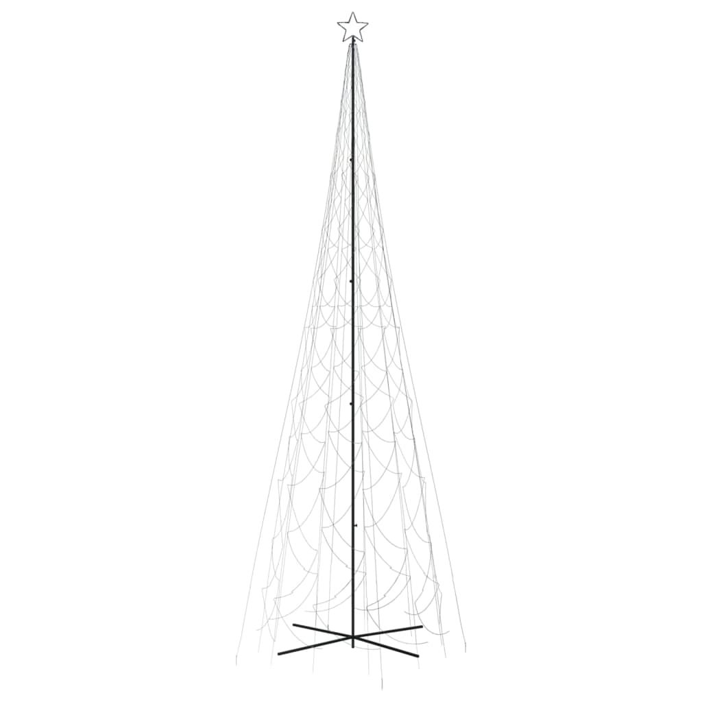 vidaXL Arbre de Noël cône 3000 LED Blanc froid 230x800 cm