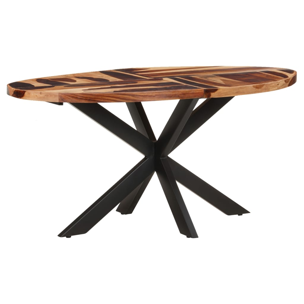 vidaXL Table à manger 160x90x75cm Bois solide d'acacia