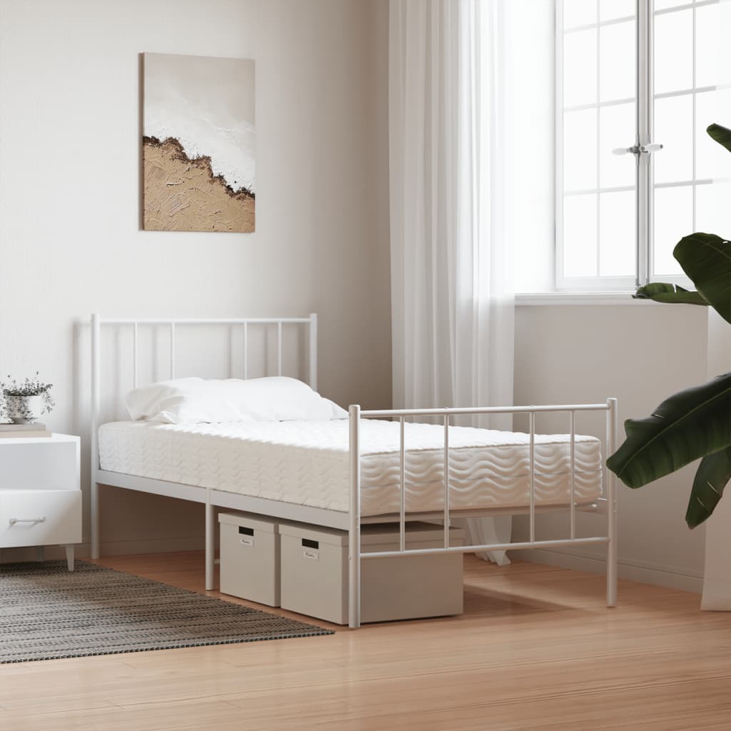 vidaXL Matelas en mousse blanc 80x200 cm dureté H2 H3