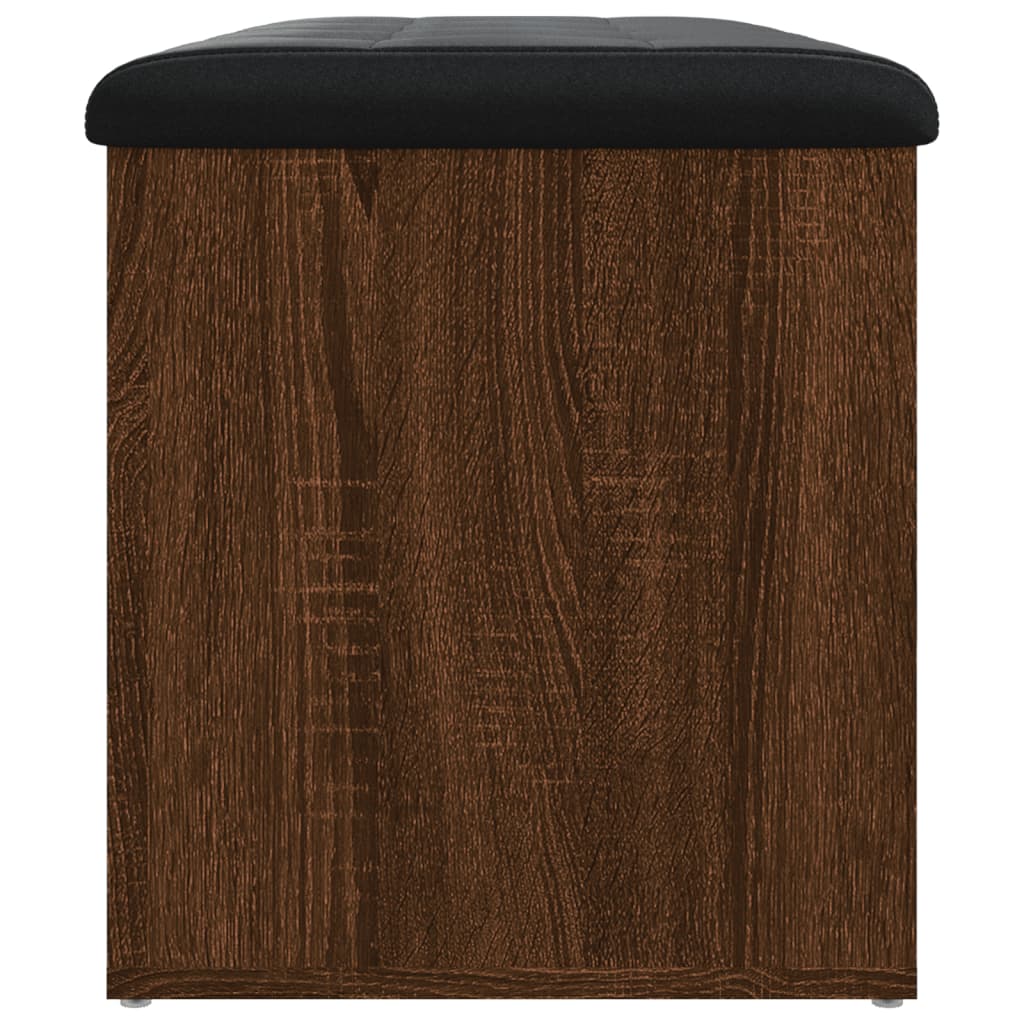 vidaXL Banc de rangement chêne marron 82x42x45 cm Bois d'ingénierie