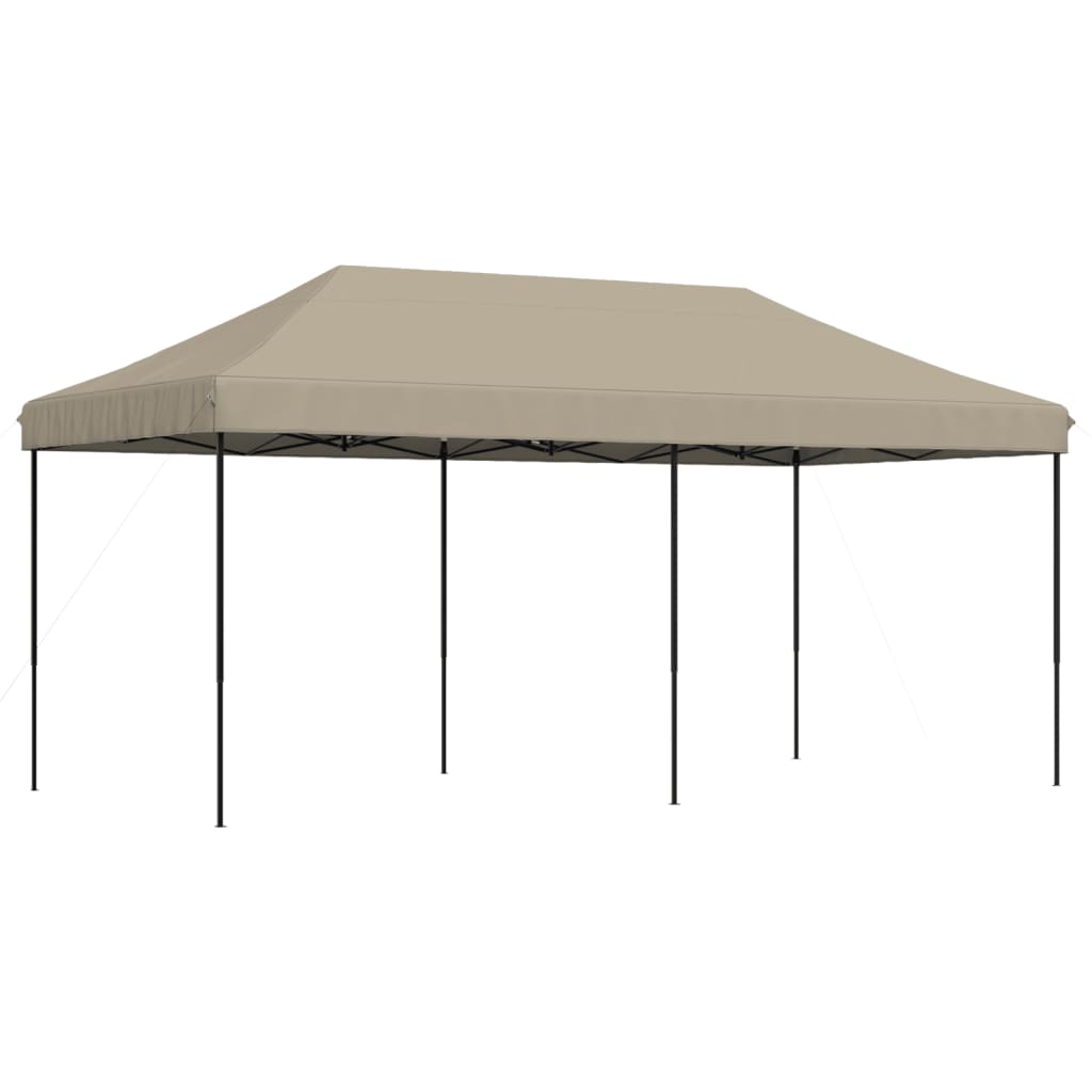 vidaXL Tente de réception pliable escamotable taupe 580x292x315 cm