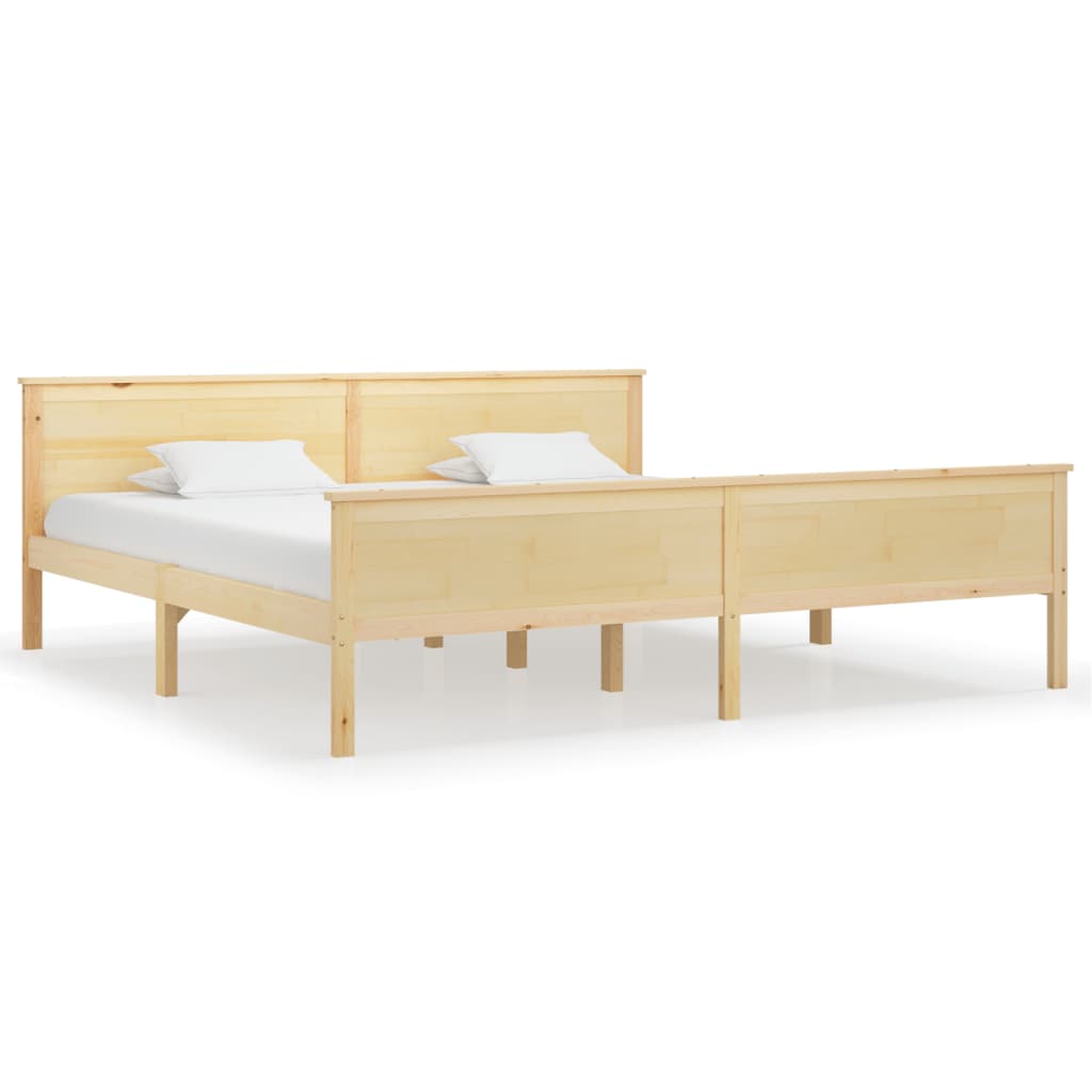 vidaXL Cadre de lit sans matelas bois massif de pin 200x200 cm