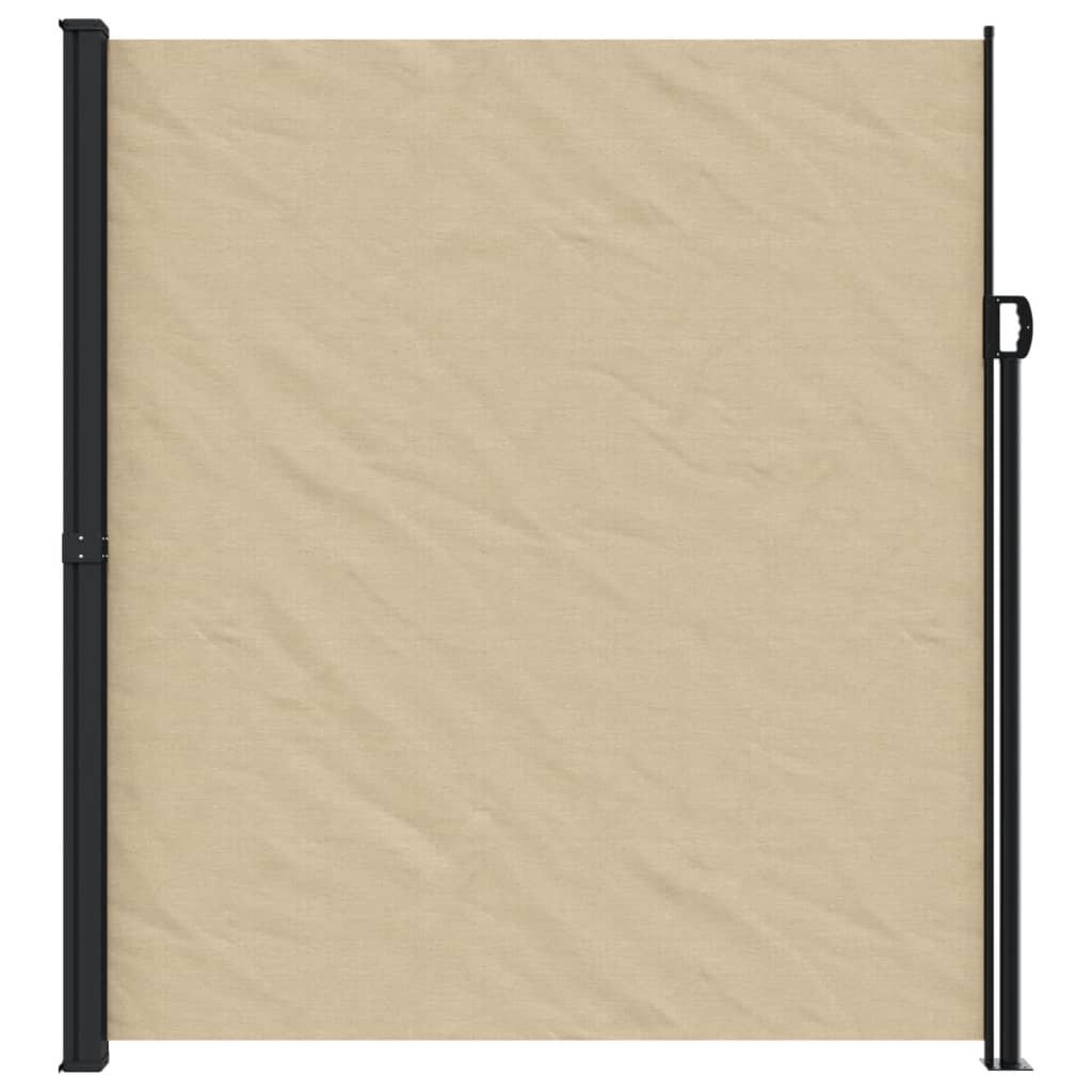 vidaXL Auvent latéral rétractable beige 220x500 cm