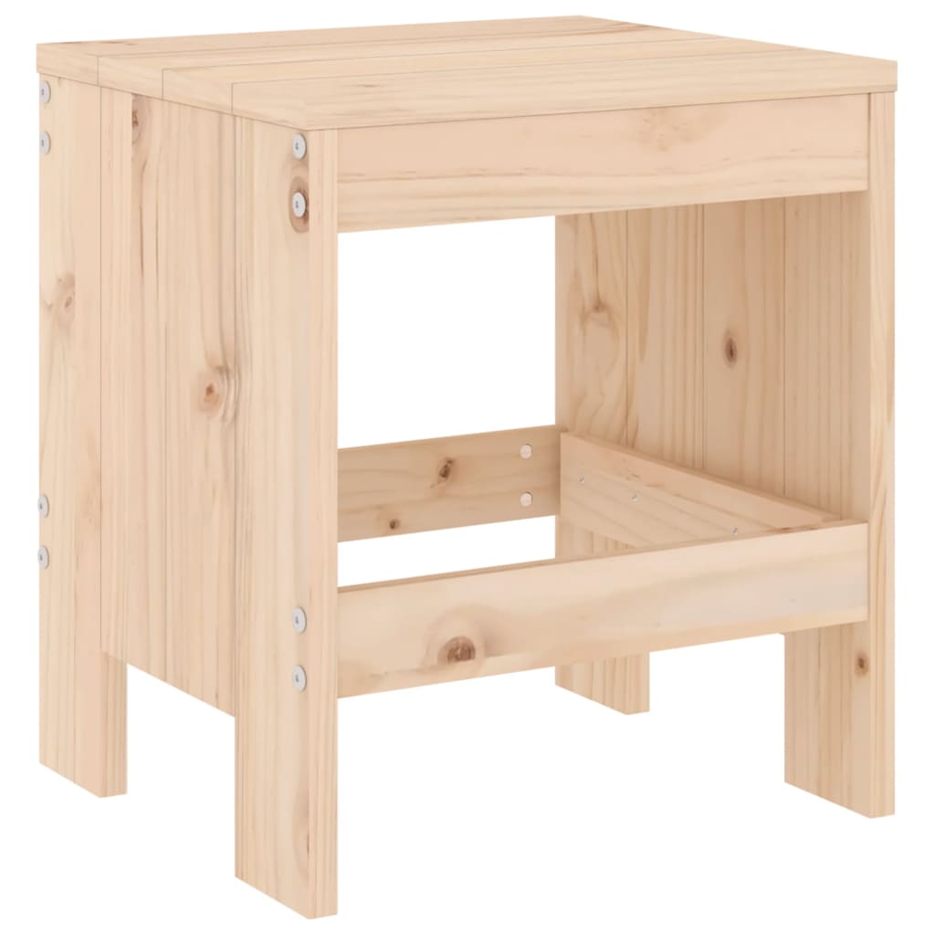 vidaXL Tabourets de jardin lot de 2 40x36x45 cm bois massif de pin