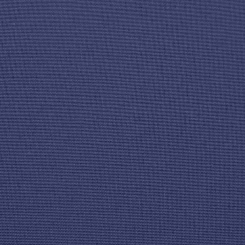 vidaXL Coussin de palette bleu marine 70x70x12 cm tissu