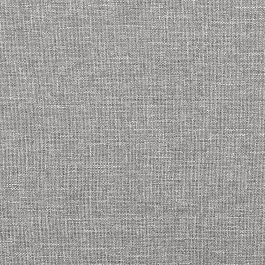 vidaXL Tête de lit avec oreilles Gris clair 163x23x78/88 cm Tissu