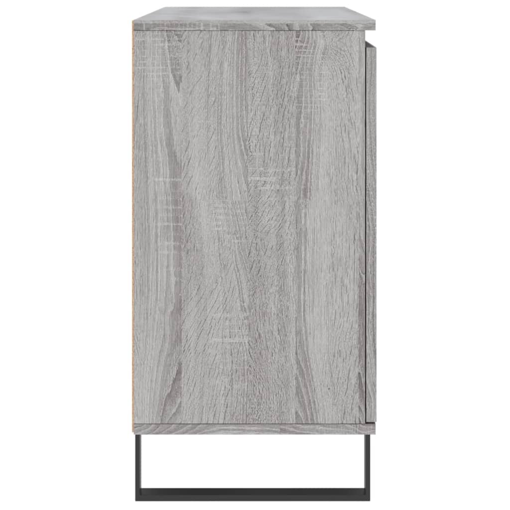 vidaXL Buffet sonoma gris 104x35x70 cm bois d'ingénierie