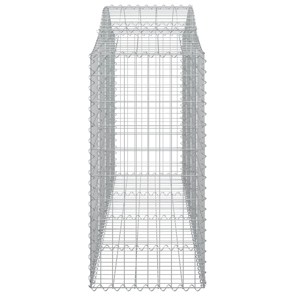 vidaXL Paniers à gabions arqués 10 pcs 200x50x100/120 cm fer galvanisé