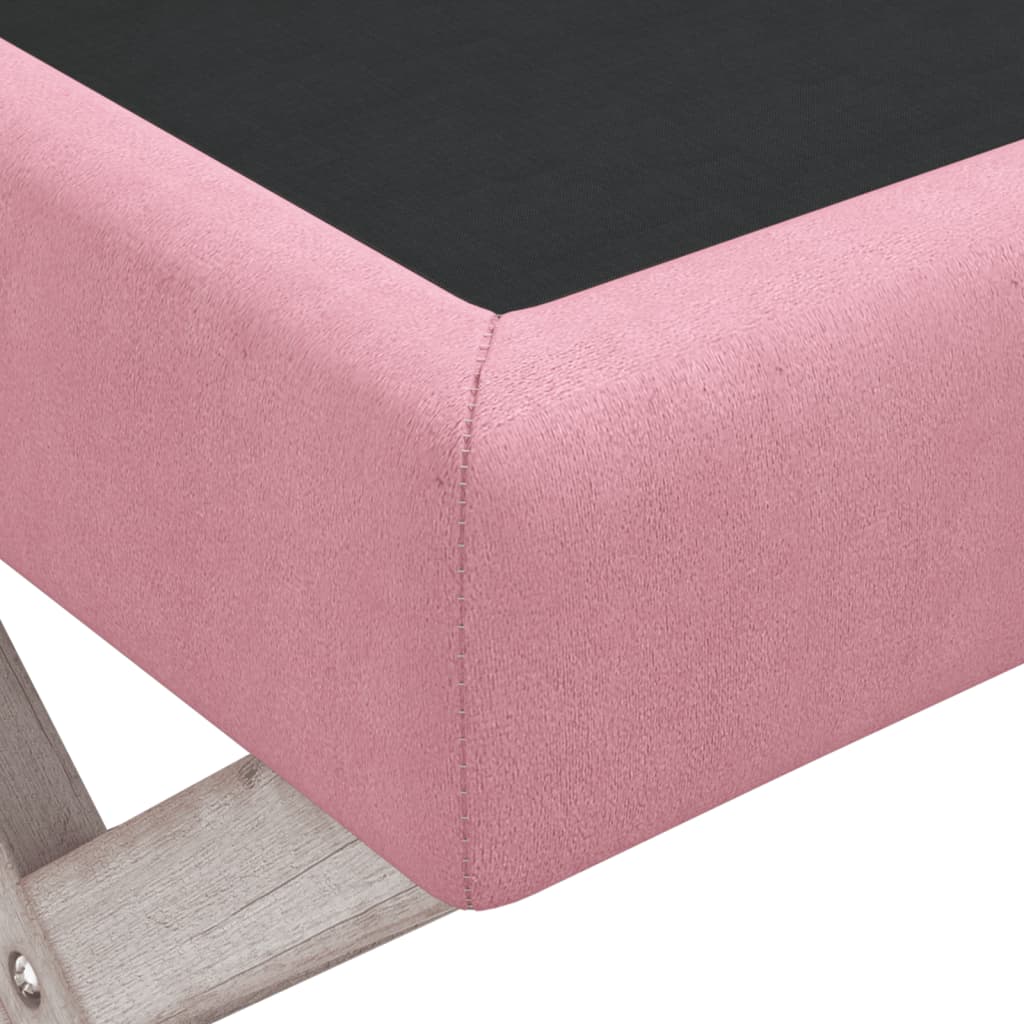 vidaXL Tabouret de rangement Rose 110x45x49 cm Velours