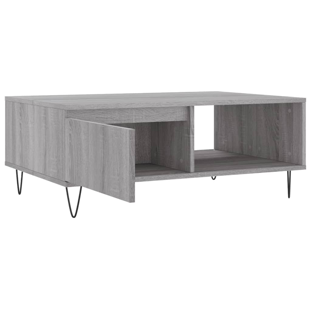 vidaXL Table basse sonoma gris 90x60x35 cm bois d'ingénierie