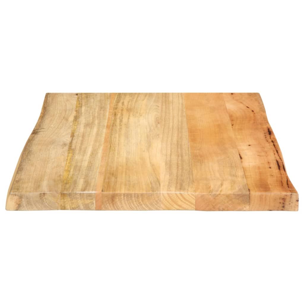 vidaXL Dessus de table 40x40x3,8 cm bord vivant bois massif manguier