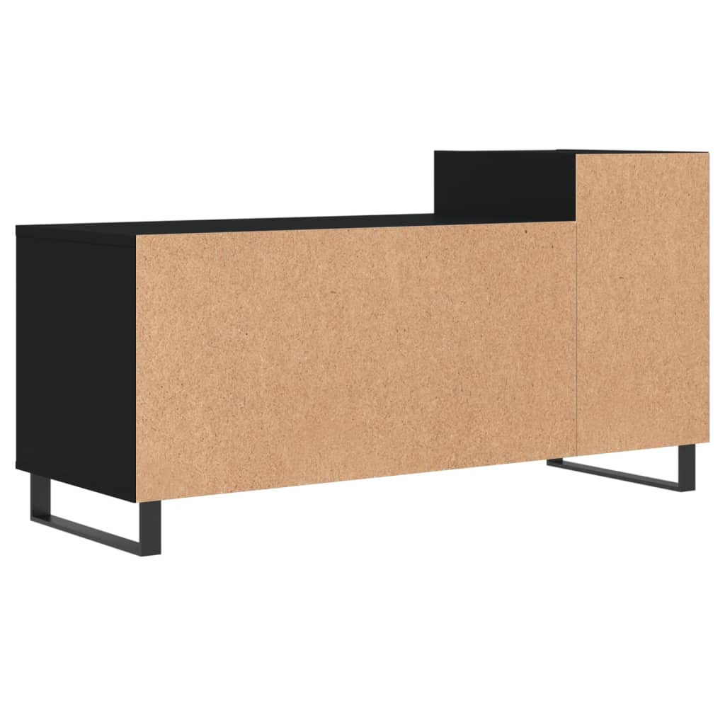 vidaXL Meuble TV Noir 100x35x55 cm Bois d'ingénierie