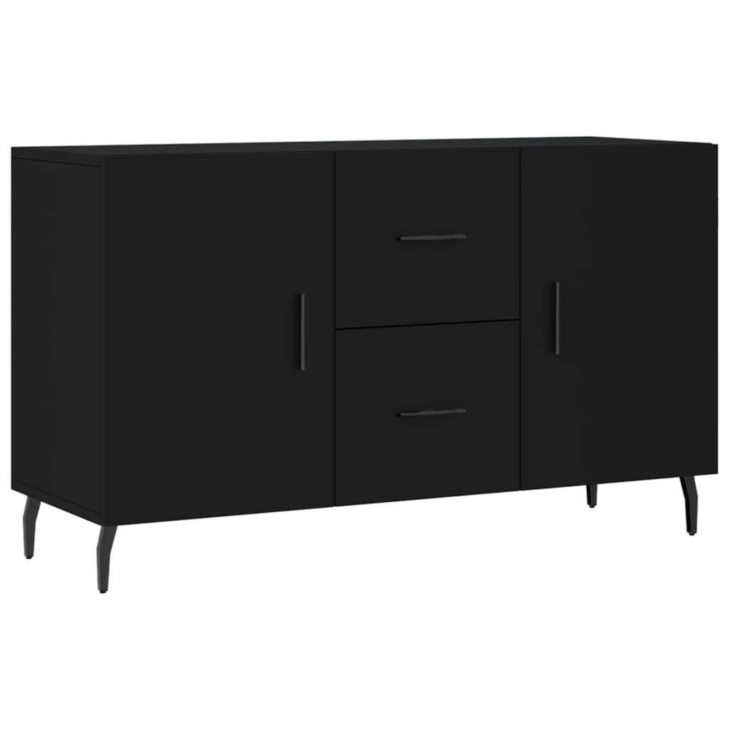 vidaXL Buffet noir 100x36x60 cm bois d'ingénierie