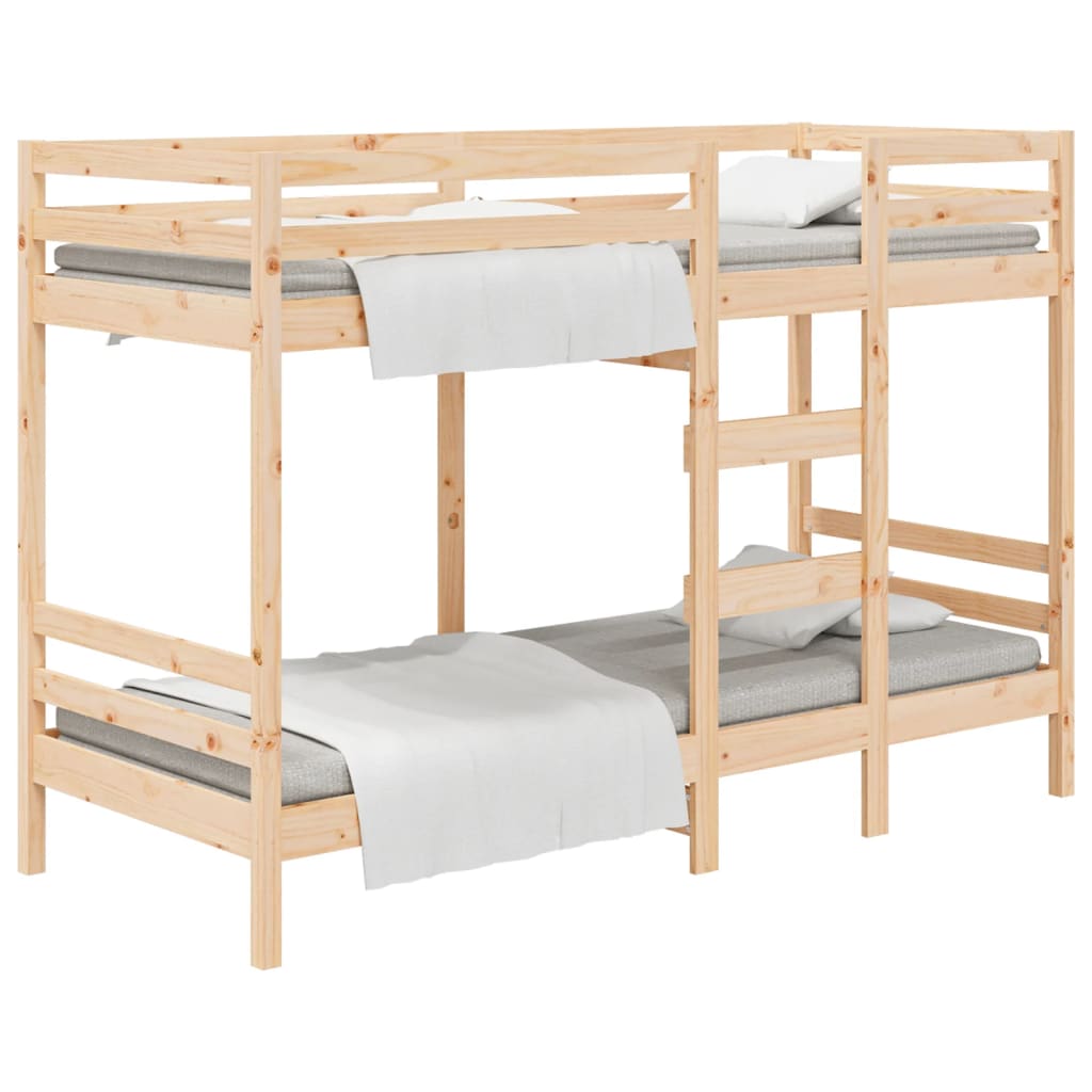 vidaXL Lit superposé sans matelas 90x190 cm bois de pin massif