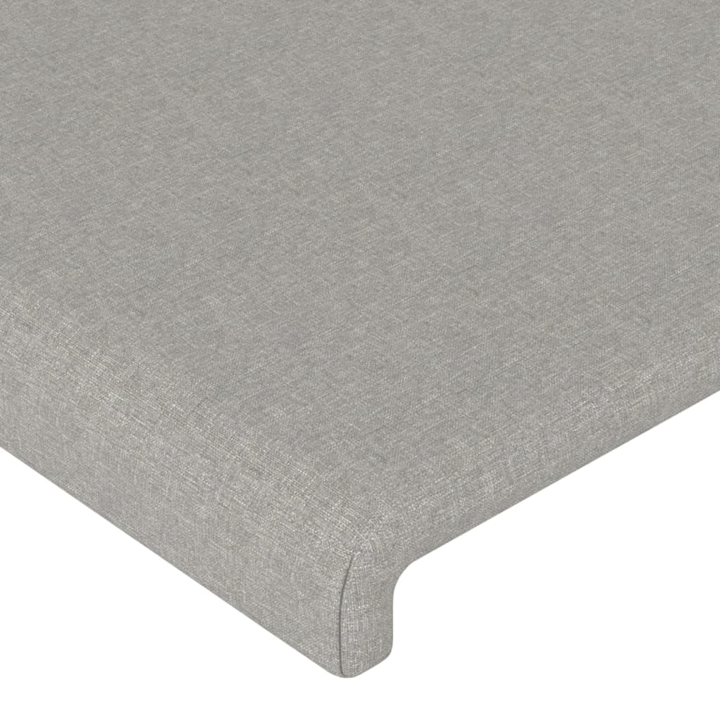 vidaXL Têtes de lit 2 pcs Gris clair 80x5x78/88 cm Tissu