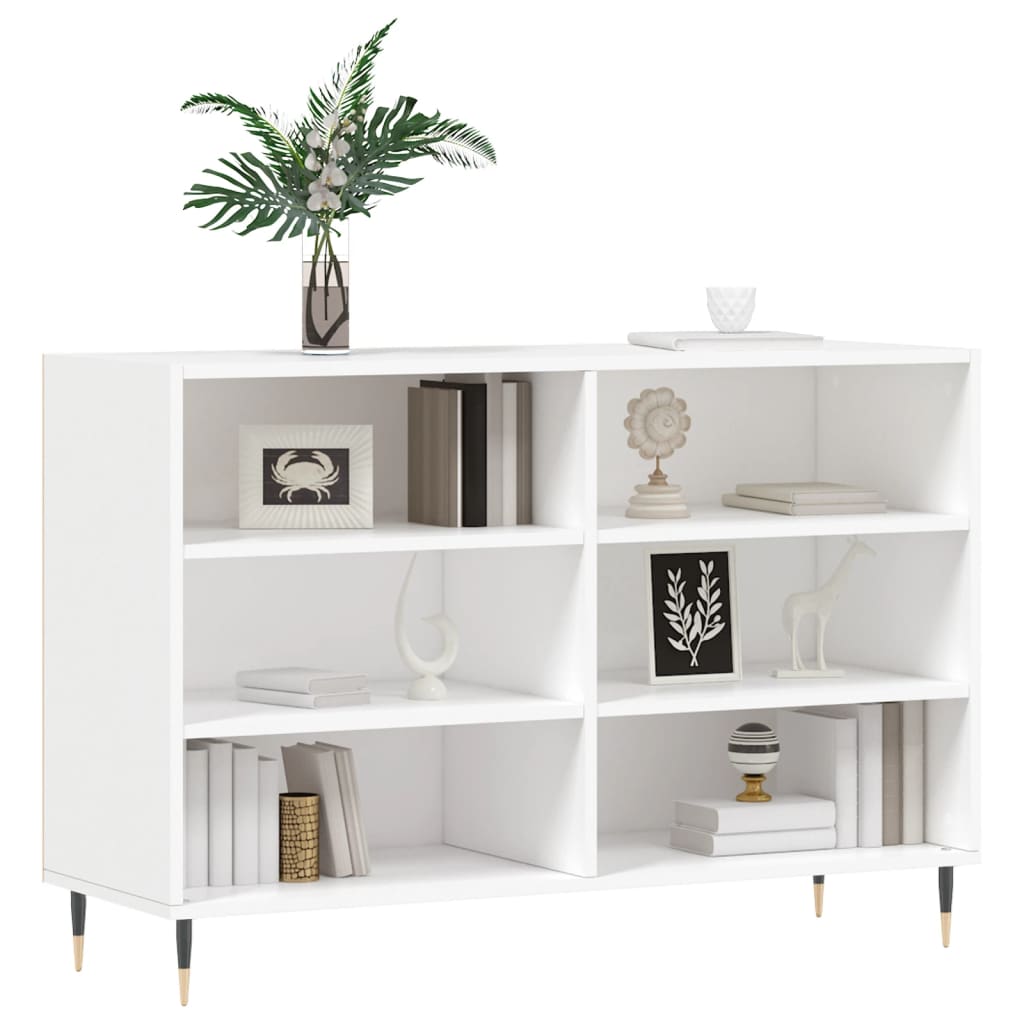 vidaXL Buffet blanc 103,5x35x70 cm bois d'ingénierie