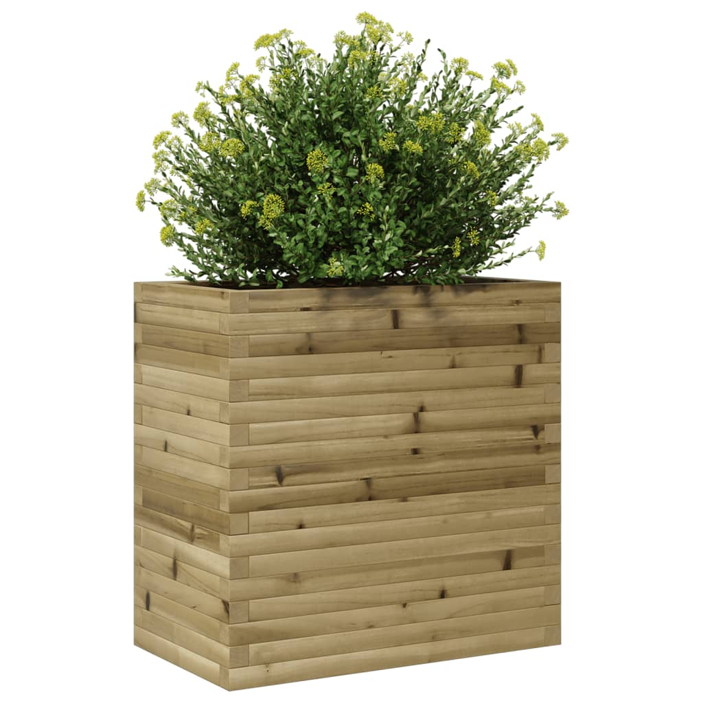 vidaXL Jardinière 70x40x68,5 cm bois de pin imprégné