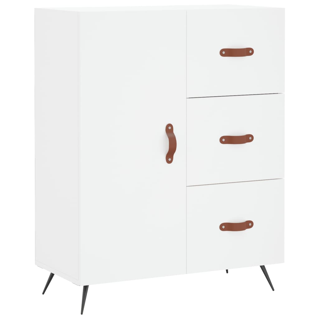 vidaXL Buffet blanc 69,5x34x90 cm bois d'ingénierie