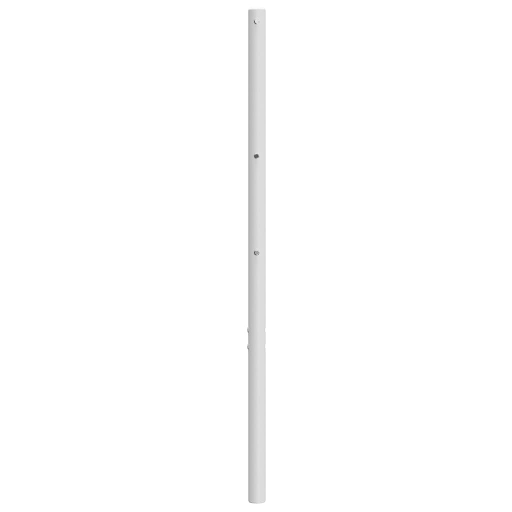 vidaXL Tête de lit métal blanc 150 cm